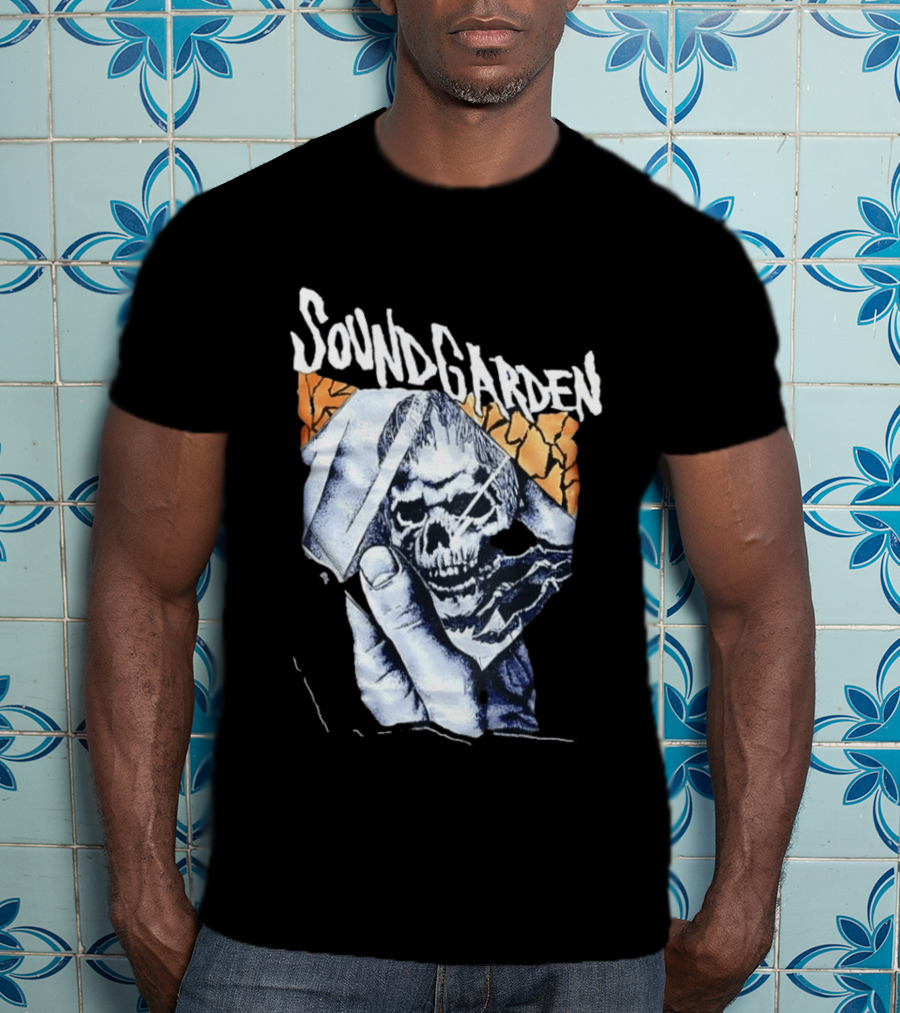 Soundgarden Skull Hand Broken Glass T-Shirt