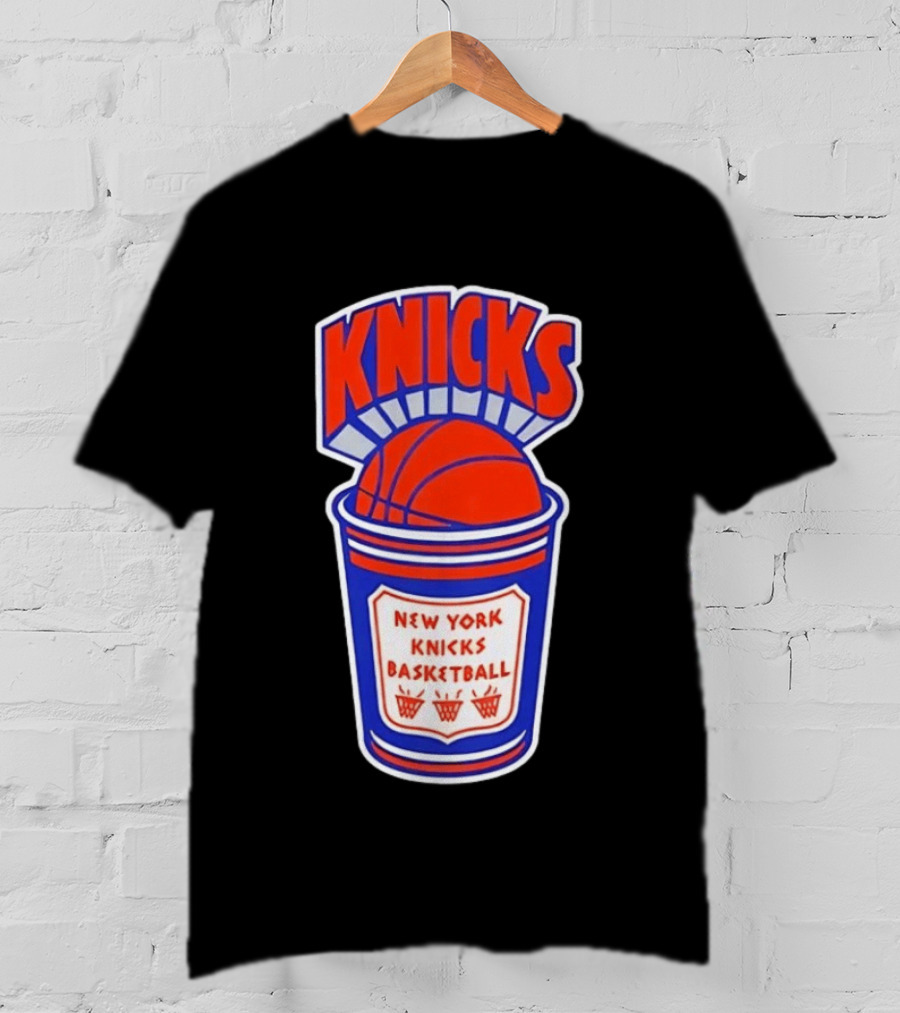 New York Knicks Basketball Orange Cup Knicks T-Shirt