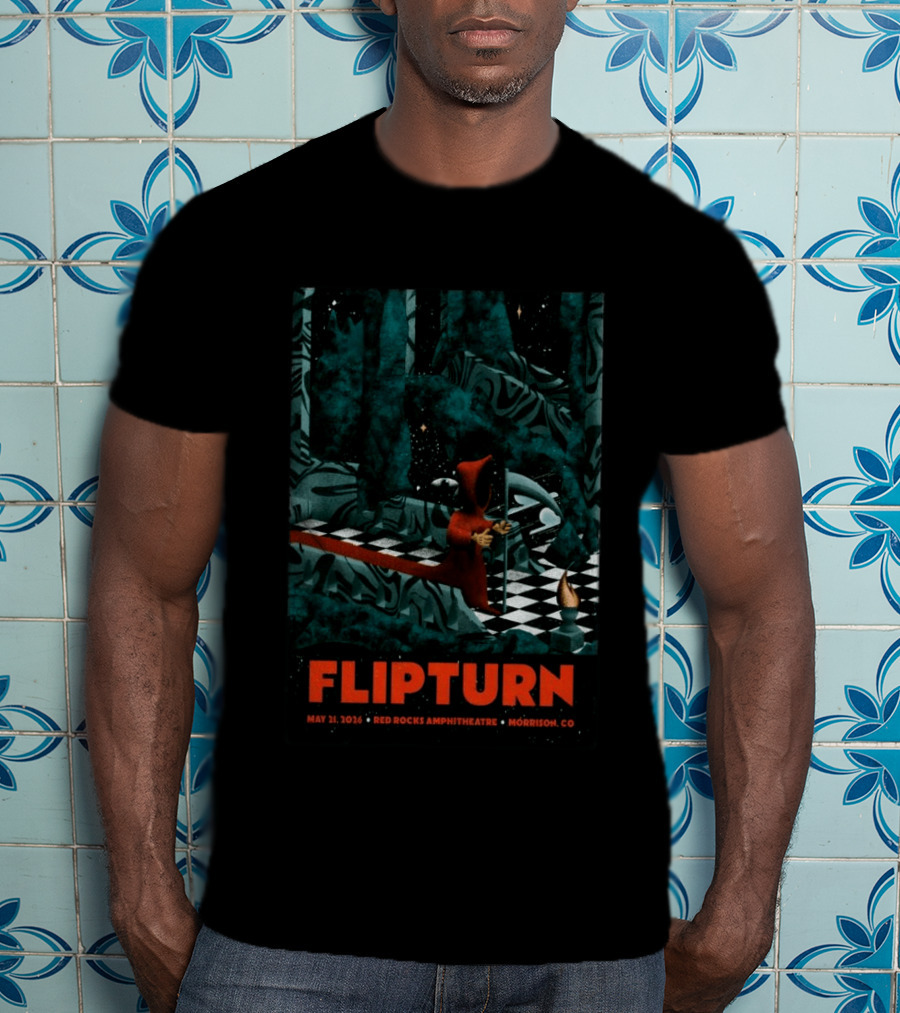 FlipTurn May 21 2026 Red Rocks Amphitheatre Morrison CO T-Shirt