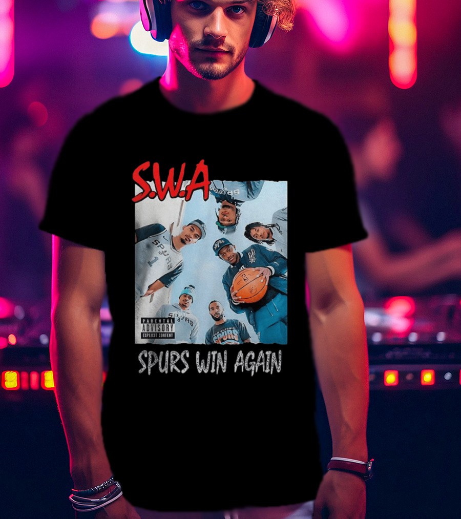 SWA Spurs Win Again San Antonio Spurs Straight Outta Compton T-Shirt