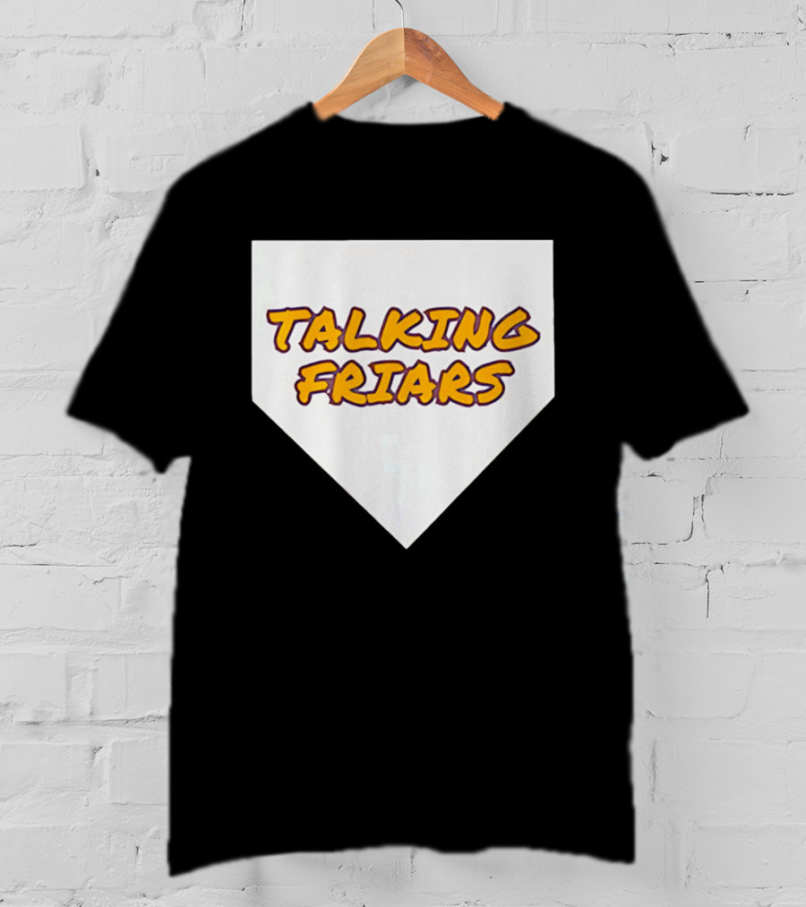 Talking Friars 2026 Baseball Home Plate Marker T-Shirt