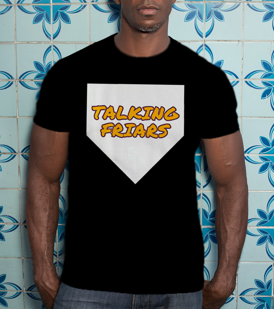 Talking Friars 2026 Baseball Home Plate Marker T-Shirt
