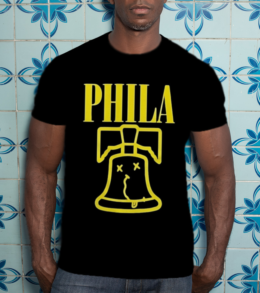Phila Liberty Bell Icon With Smells Like Philly Spirit T-Shirt