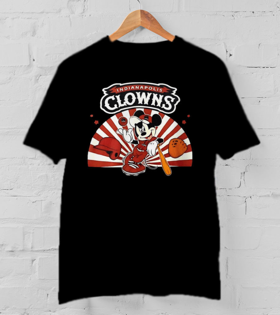 Indianapolis Clowns Mickey Mouse Baseball 2026 Vintage Style Sports Team T-Shirt