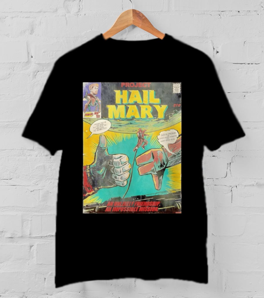 Project Hail Mary Comic Cover An Unlikely Friendship An Impossible Mission T-Shirt