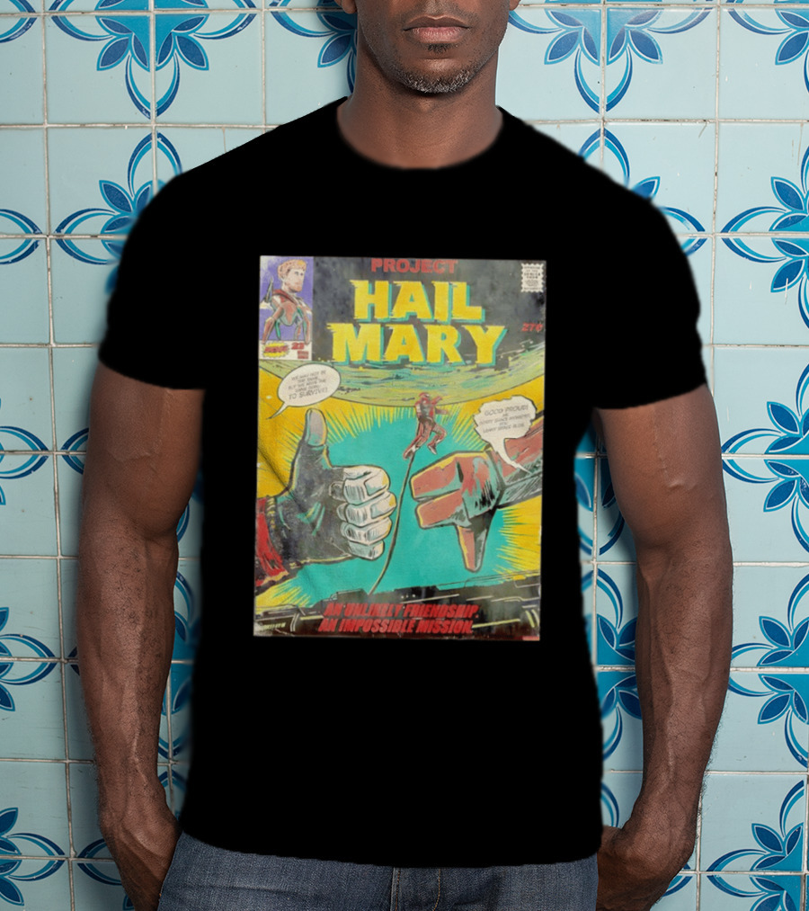 Project Hail Mary Comic Cover An Unlikely Friendship An Impossible Mission T-Shirt
