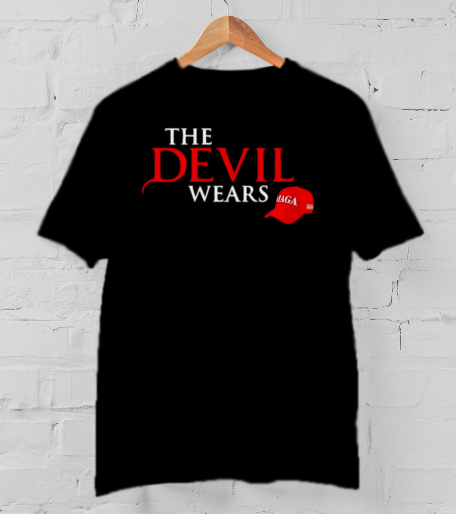 The Devil Wears MAGA Hat Red T-Shirt