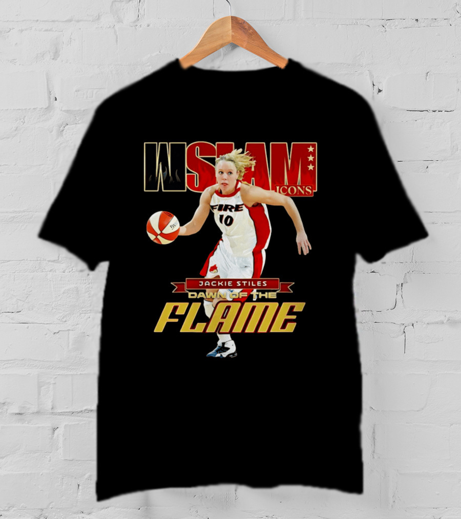WSlam Icons Jackie Stiles Fire Dawn Of The Flame T-Shirt