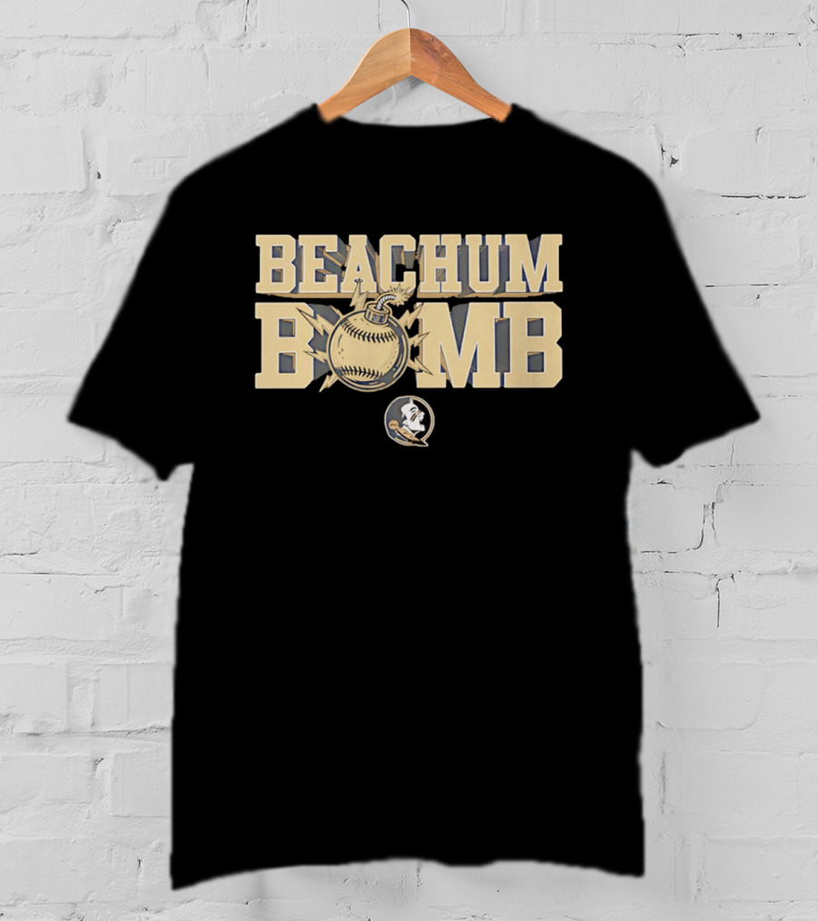 Beachum Bomb Baseball With Florida State Seminole T-Shirt
