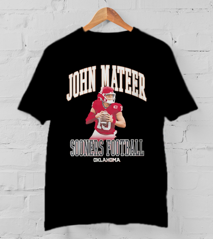 John Mateer Oklahoma Sooners Football Quarterback Player T-Shirt