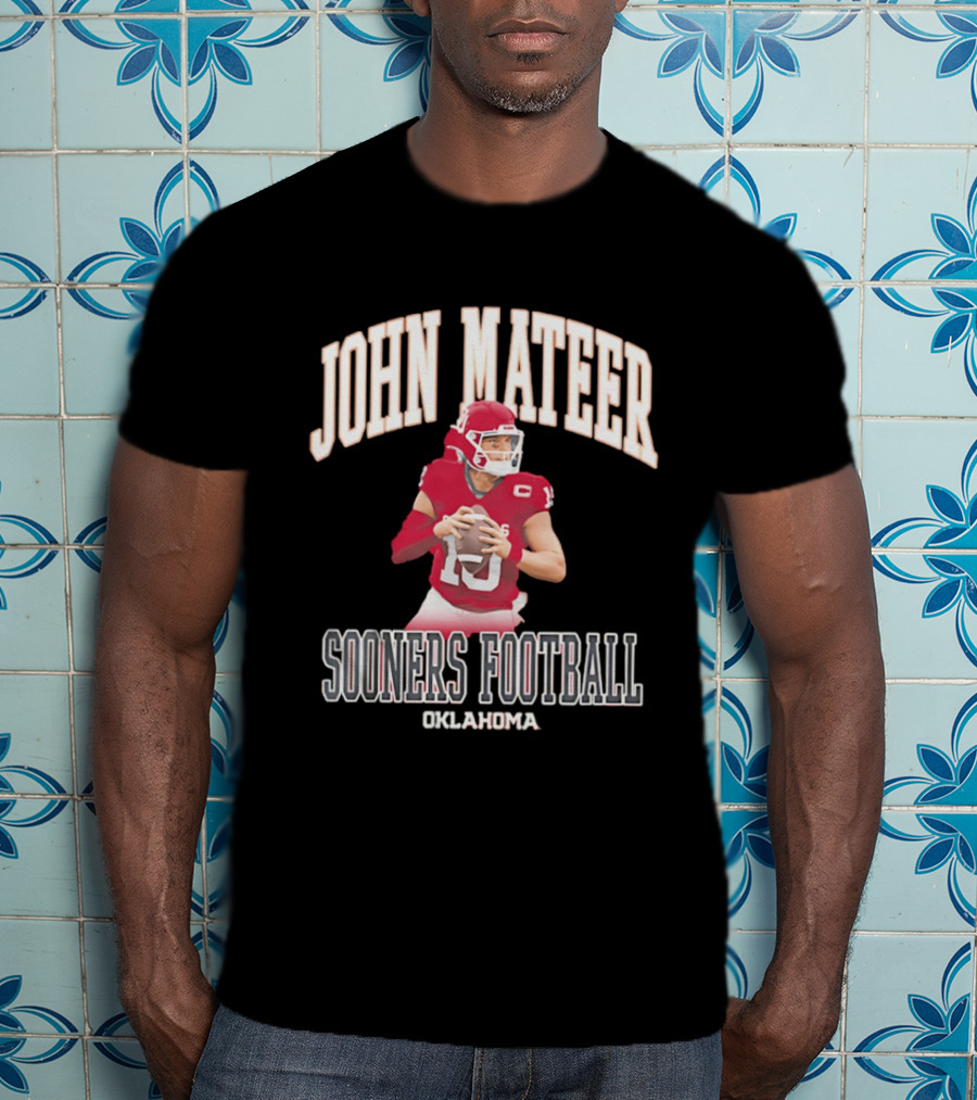 John Mateer Oklahoma Sooners Football Quarterback Player T-Shirt