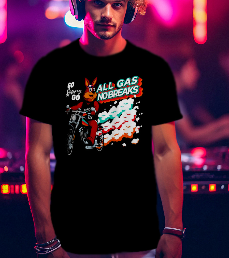 San Antonio Spurs Coyote Go Spurs Go All Gas No Breaks T-Shirt