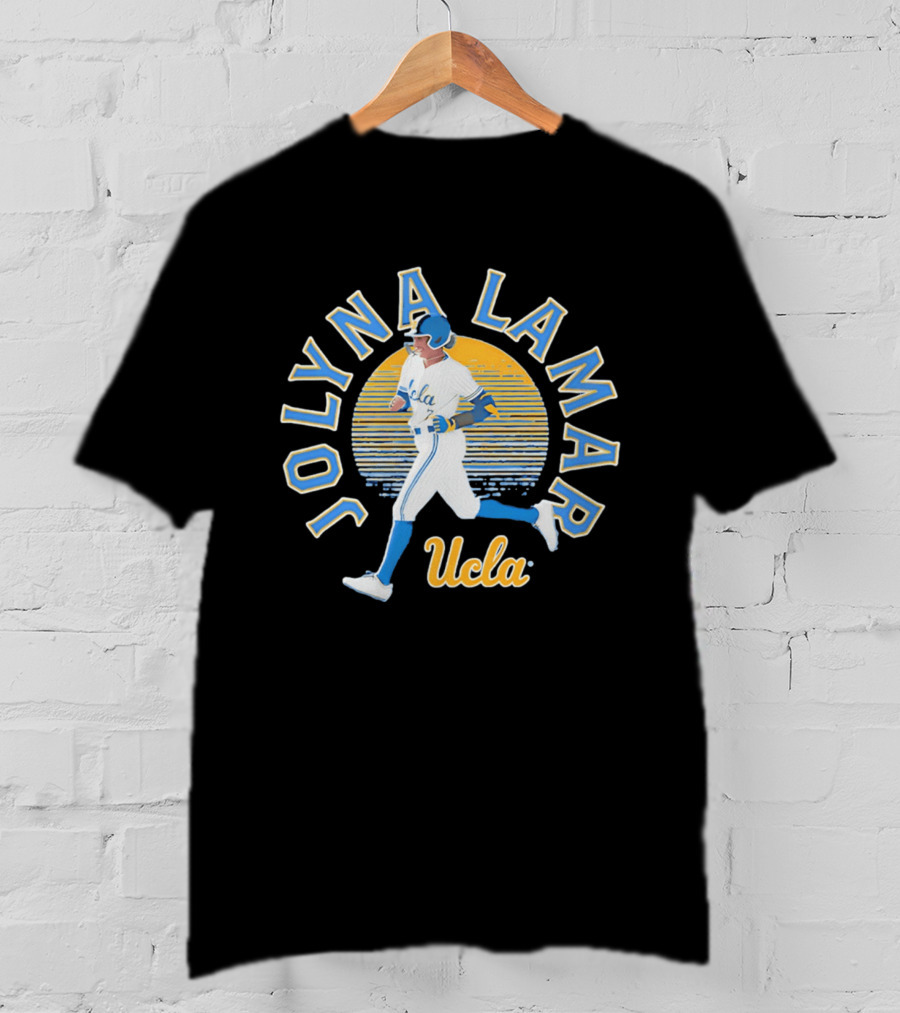 Jolyna Lamar UCLA Baseball Retro Sunset T-Shirt