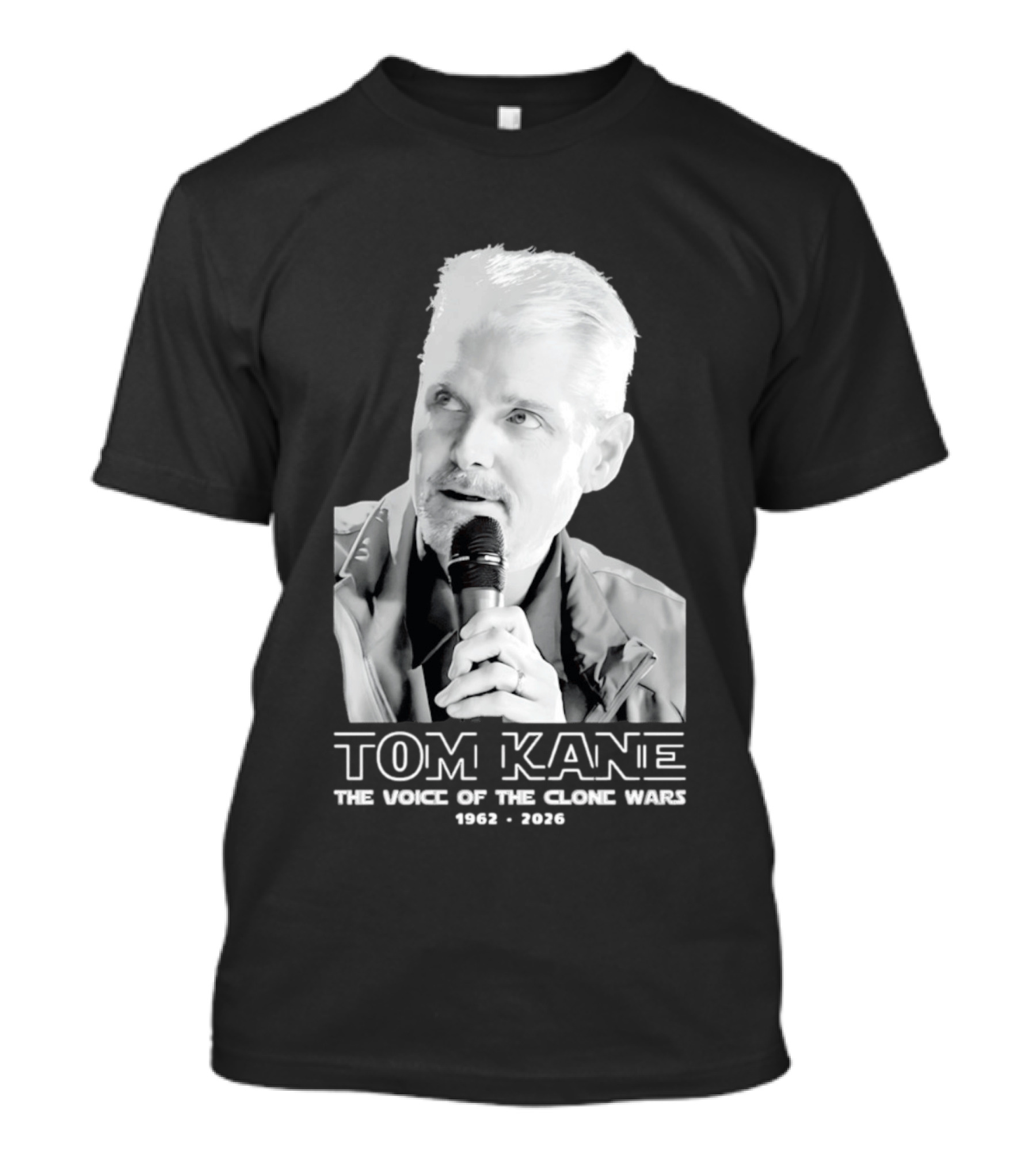 Tom Kane The Voice Of The Clone Wars 1962 2021 Memorial T-Shirt