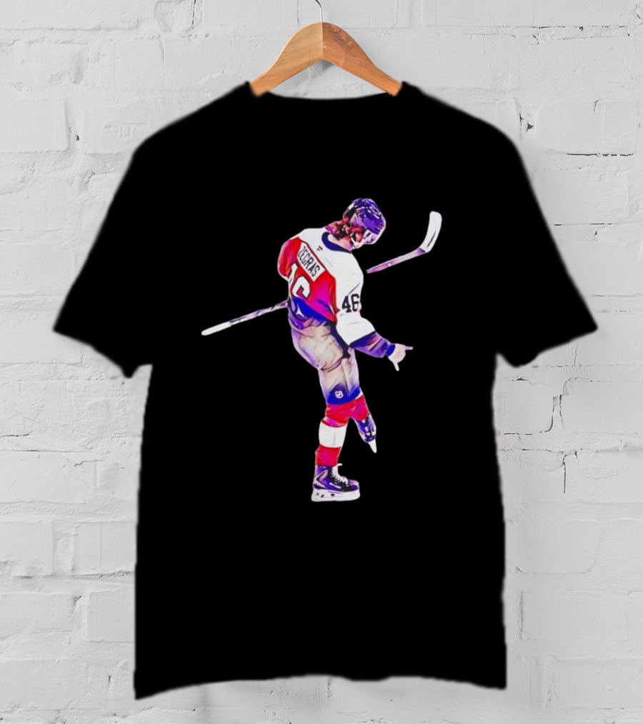 Trevor Zegras 46 Anaheim Ducks Hockey Celebration T-Shirt