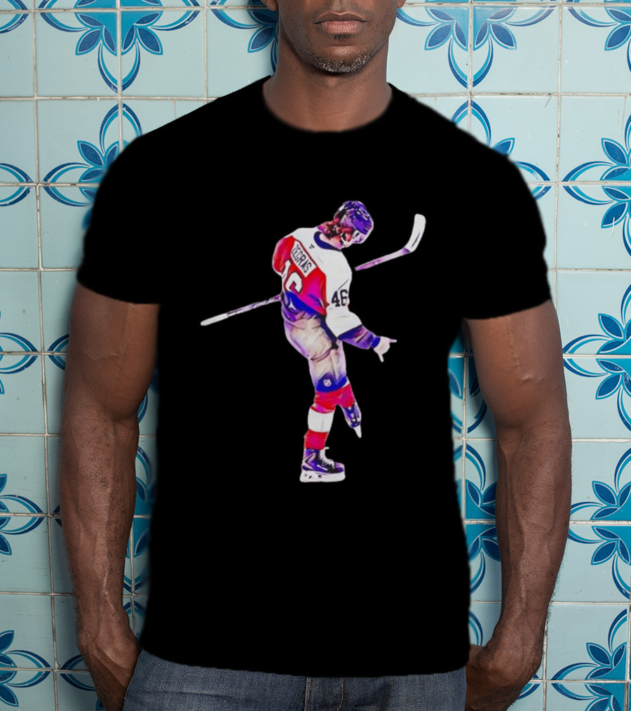Trevor Zegras 46 Anaheim Ducks Hockey Celebration T-Shirt