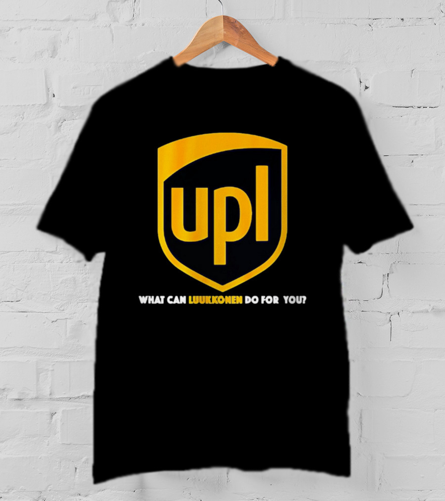 Ukko Pekka Luukkonen UPL What Can Luukkonen Do For You Shield T-Shirt