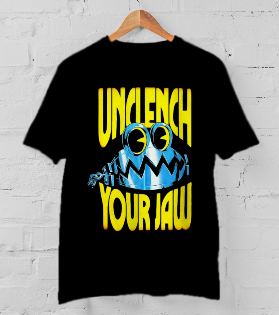 Unclench Your Jaw Blue Metal Trap Cartoon T-Shirt