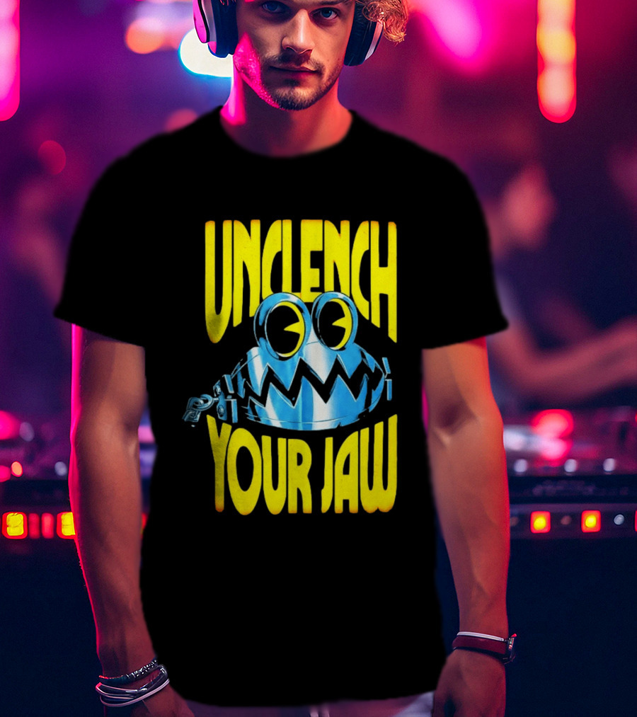 Unclench Your Jaw Blue Metal Trap Cartoon T-Shirt
