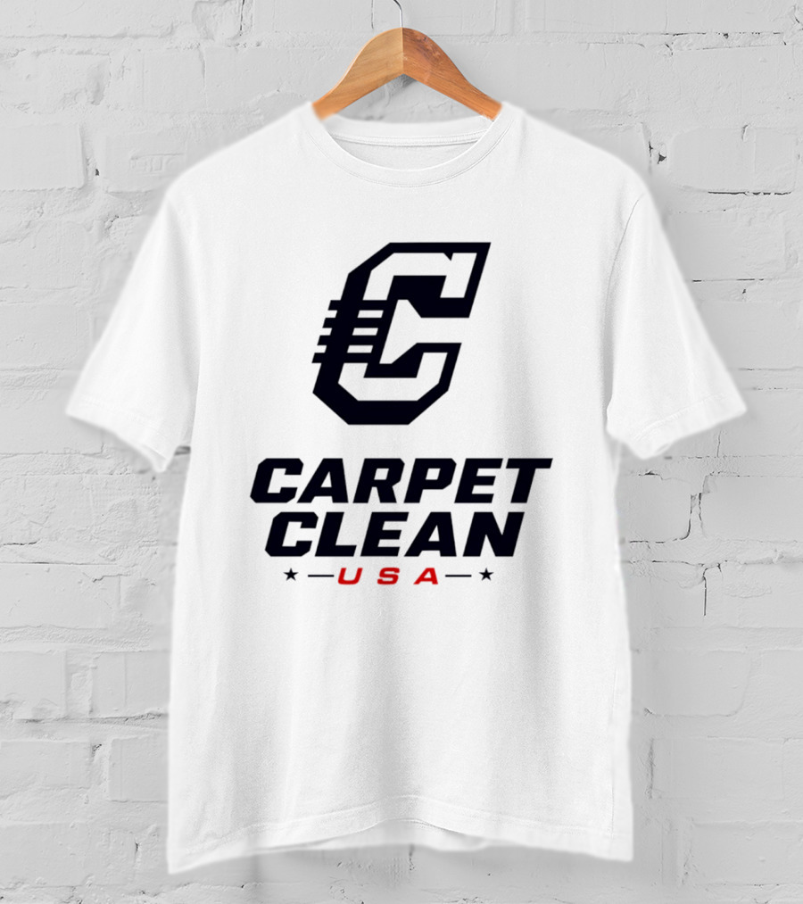 Carpet Clean USA C Logo Bold Lettering T-Shirt