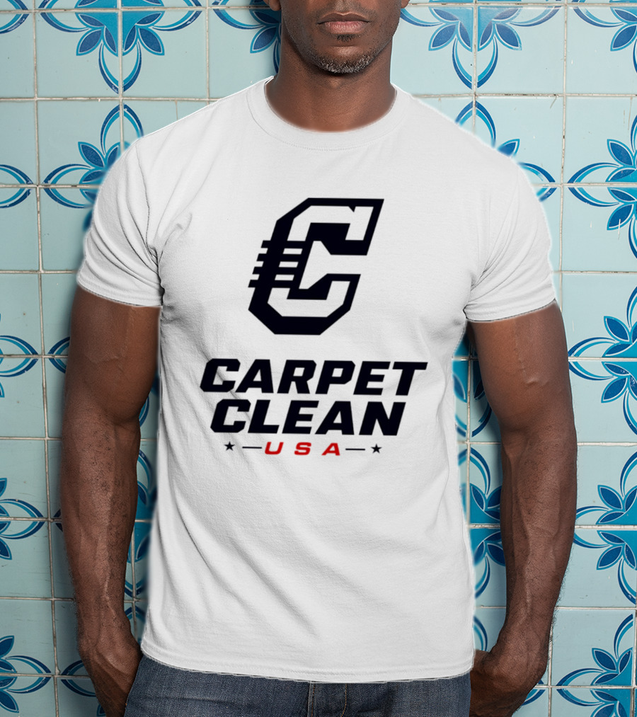 Carpet Clean USA C Logo Bold Lettering T-Shirt