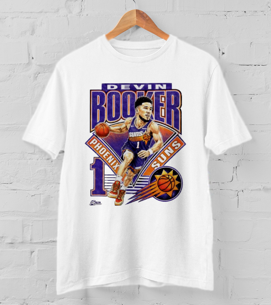 Devin Booker Phoenix Suns Basketball Number 1 Jersey T-Shirt