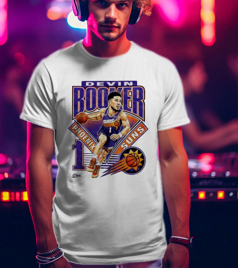 Devin Booker Phoenix Suns Basketball Number 1 Jersey T-Shirt