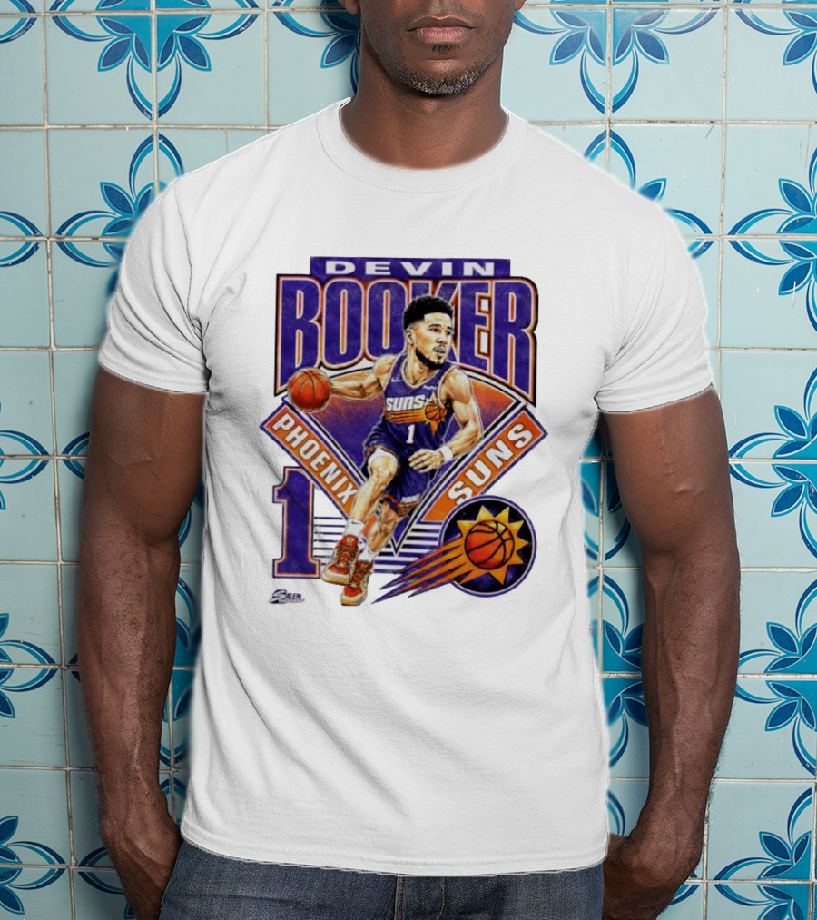 Devin Booker Phoenix Suns Basketball Number 1 Jersey T-Shirt