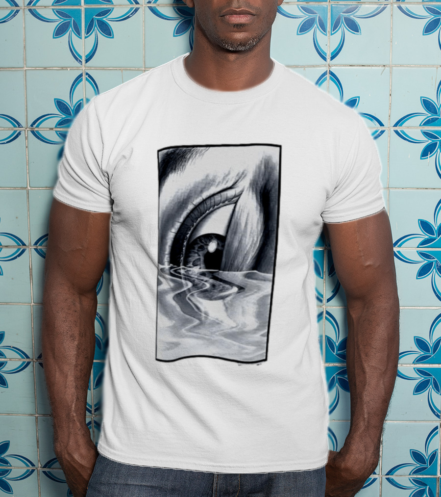 Drowning Eye 1997 Monochrome Reflection Water Ripple T-Shirt