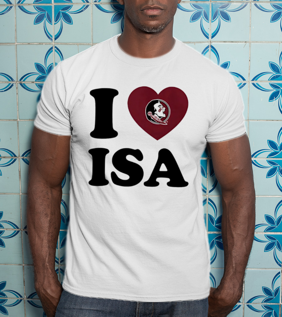I Love Florida State Seminoles Heart ISA T-Shirt
