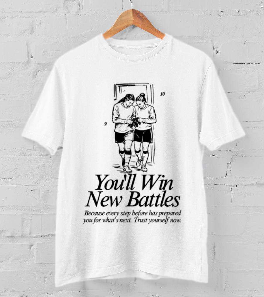 Manchester City Women's You'll Win New Battles Courage Will Take Trust Braver People T-Shirt