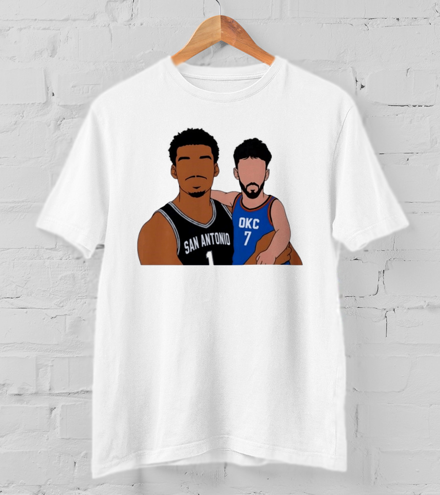 San Antonio Victor Wembanyama OKC Chet Holmgren Basketball T-Shirt