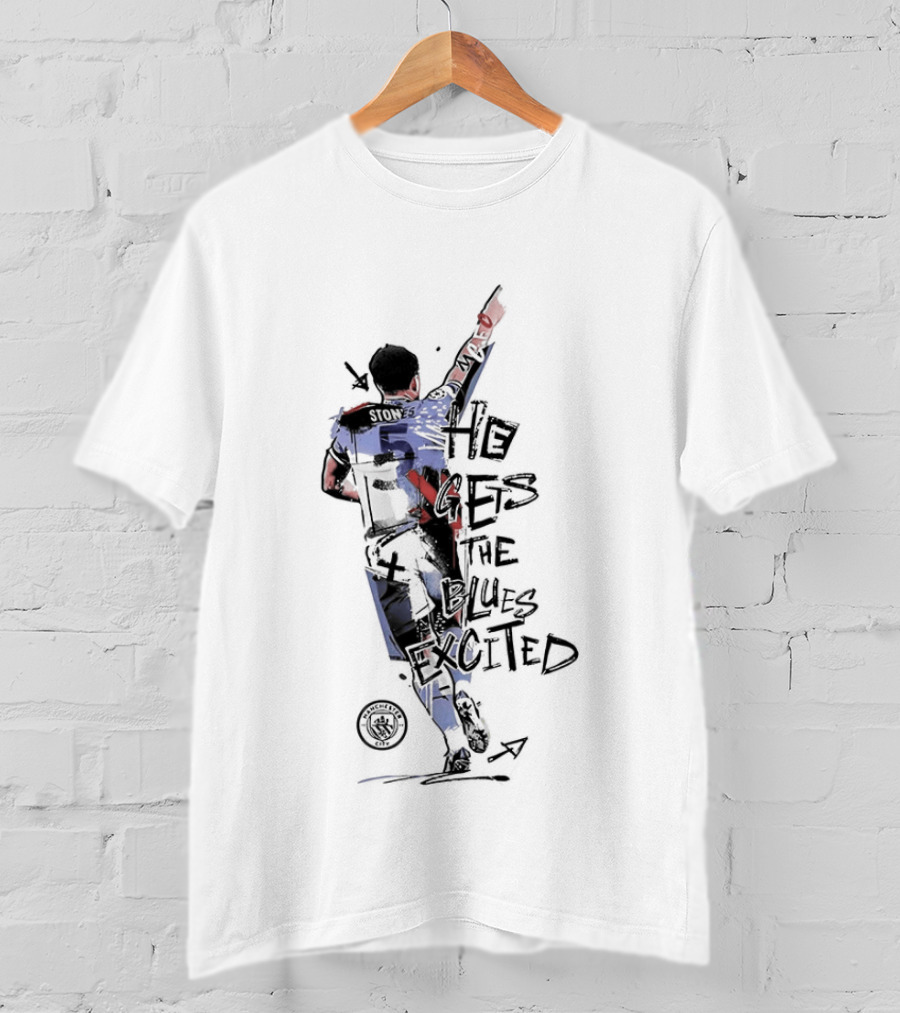 Stones He Gets The Blues Excited Soccer T-Shirt