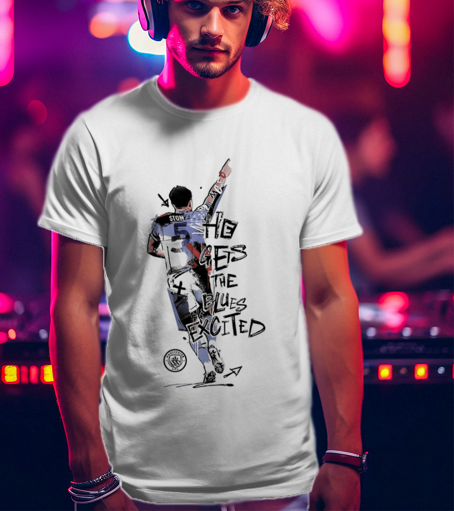 Stones He Gets The Blues Excited Soccer T-Shirt