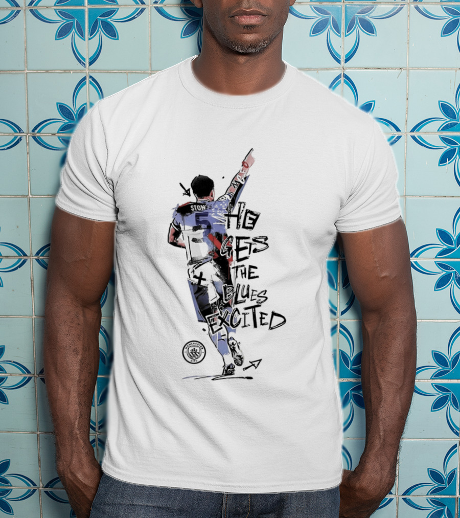 Stones He Gets The Blues Excited Soccer T-Shirt