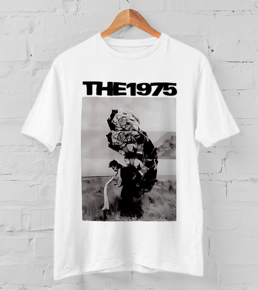The 1975 Abstract Monochrome Figure And Floral Compilation T-Shirt