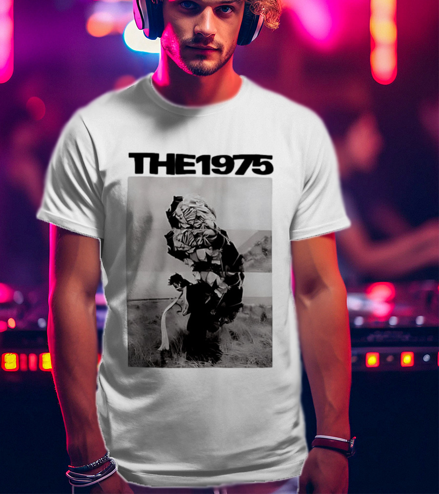 The 1975 Abstract Monochrome Figure And Floral Compilation T-Shirt