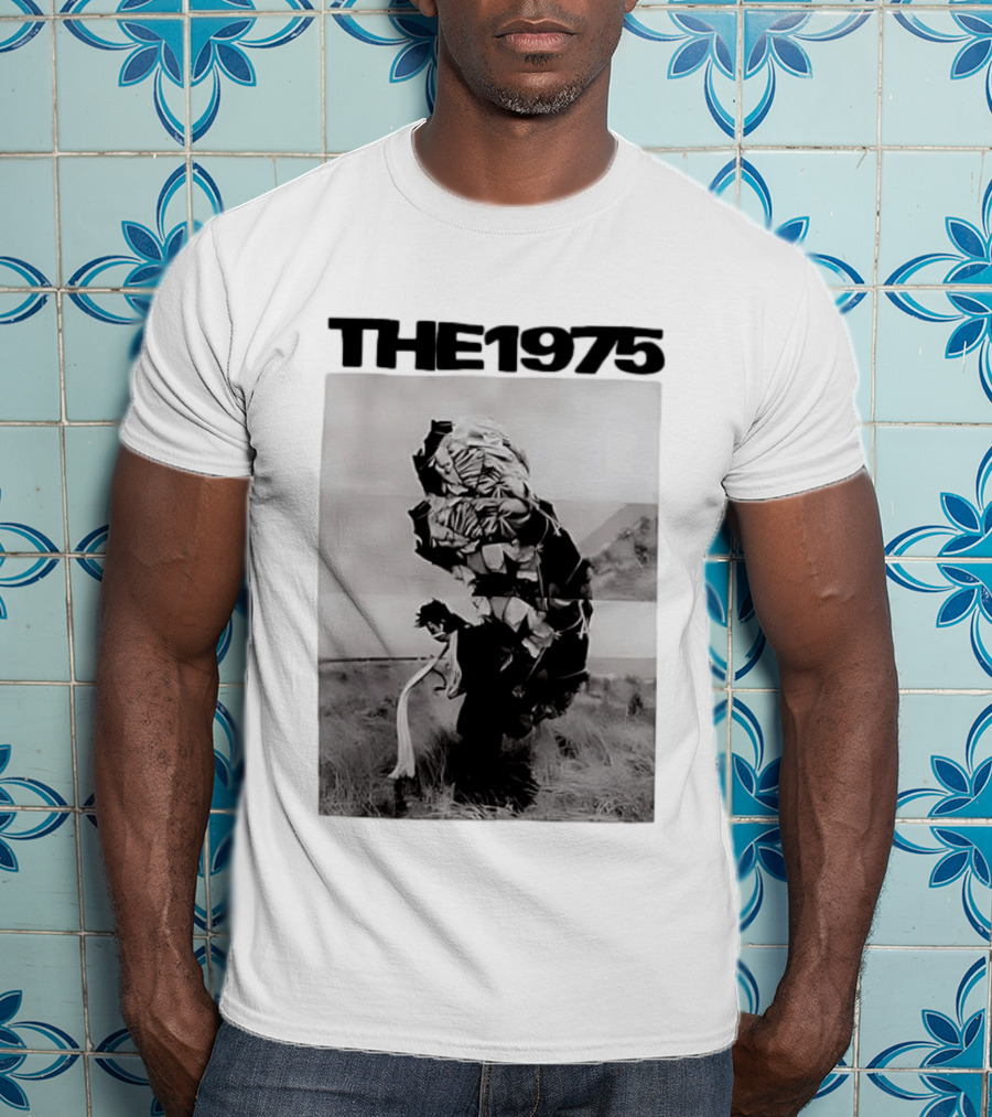 The 1975 Abstract Monochrome Figure And Floral Compilation T-Shirt