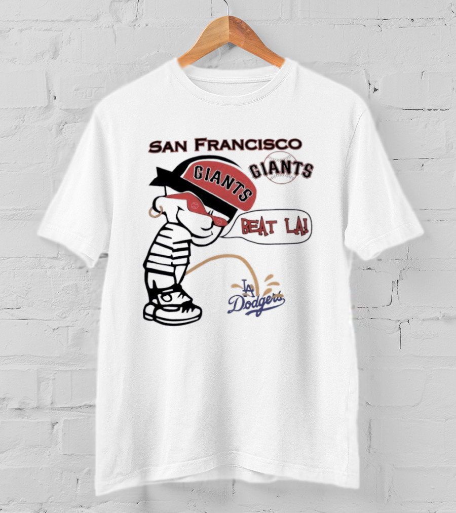 San Francisco Giants Beat LA Dodgers Peanuts T-Shirt