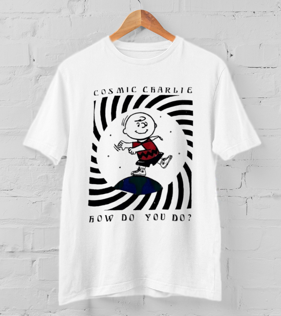 Cosmic Charlie Brown Peanuts How Do You Do Planet Dance T-Shirt