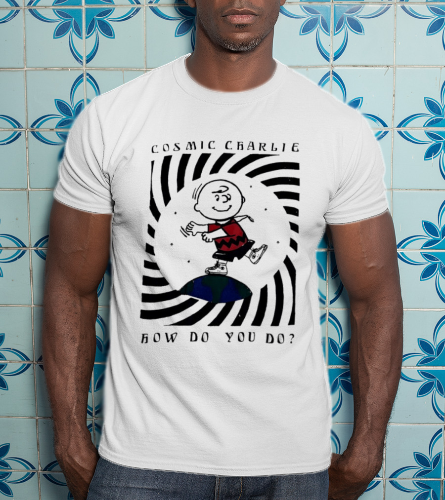 Cosmic Charlie Brown Peanuts How Do You Do Planet Dance T-Shirt