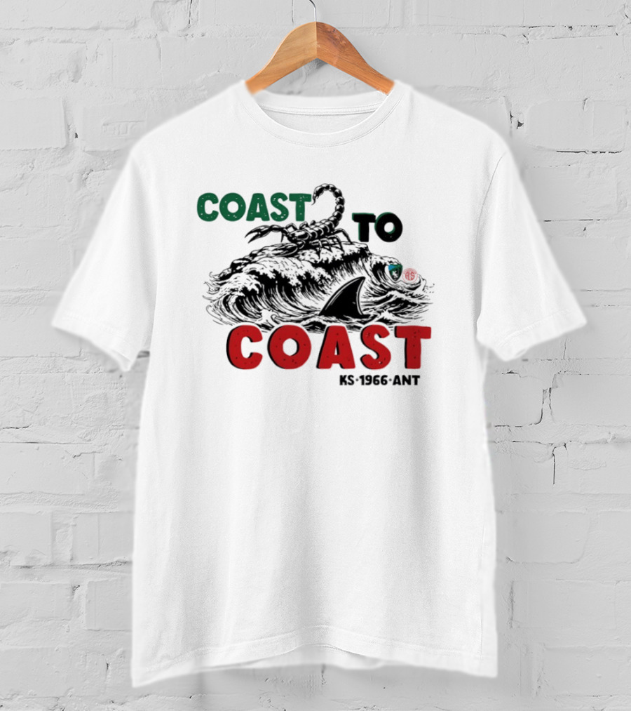 Coast To Coast Scorpion Shark Wave KS 1966 ANT T-Shirt
