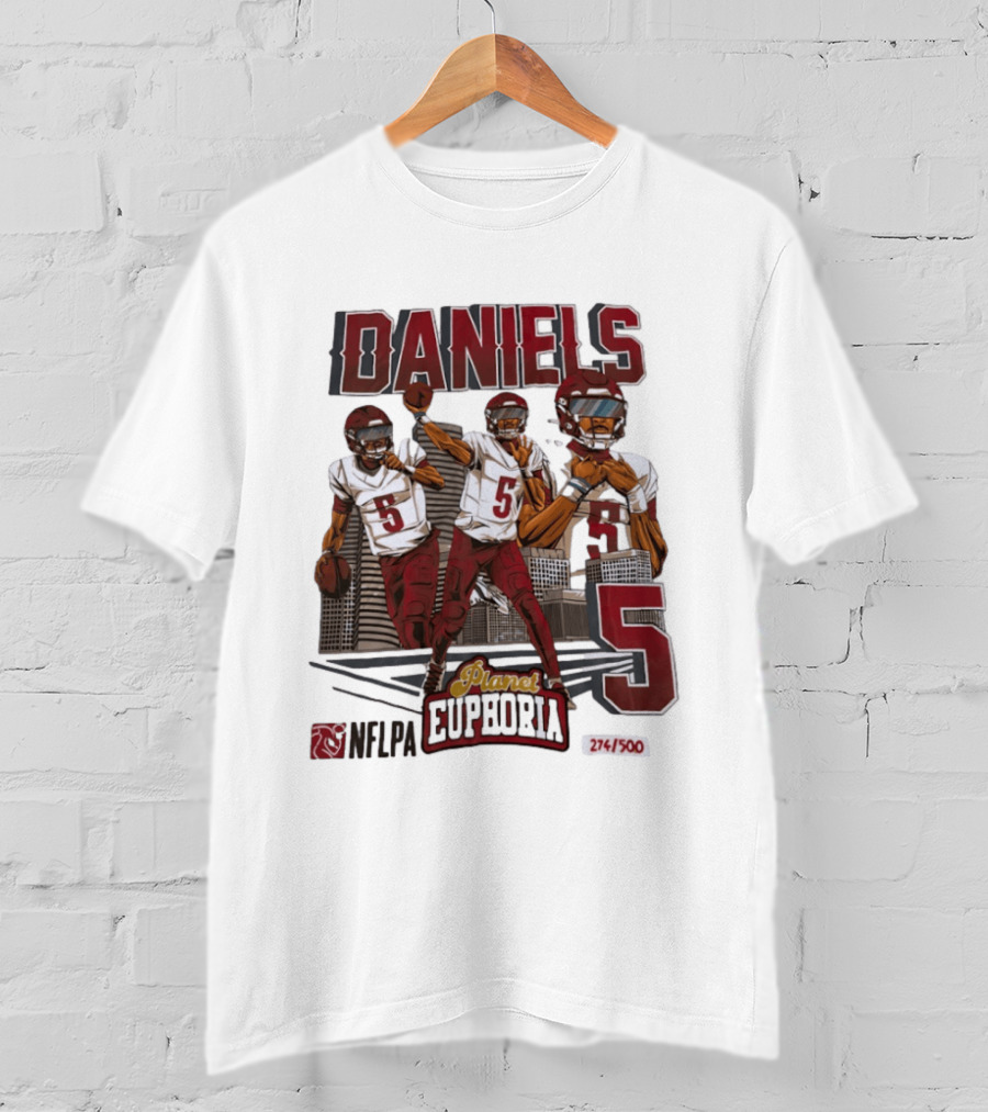 Daniels LSU Tigers Planet Euphoria NFLPA Limited Edition Number 5 T-Shirt
