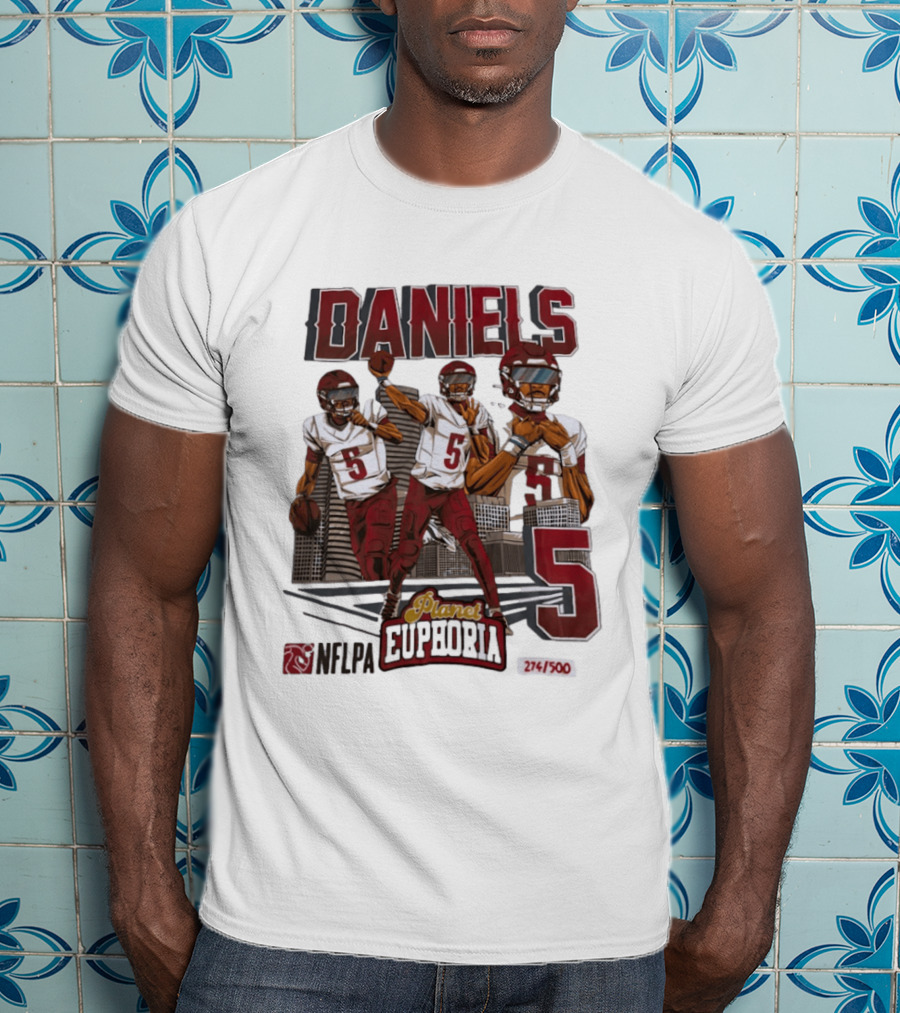 Daniels LSU Tigers Planet Euphoria NFLPA Limited Edition Number 5 T-Shirt
