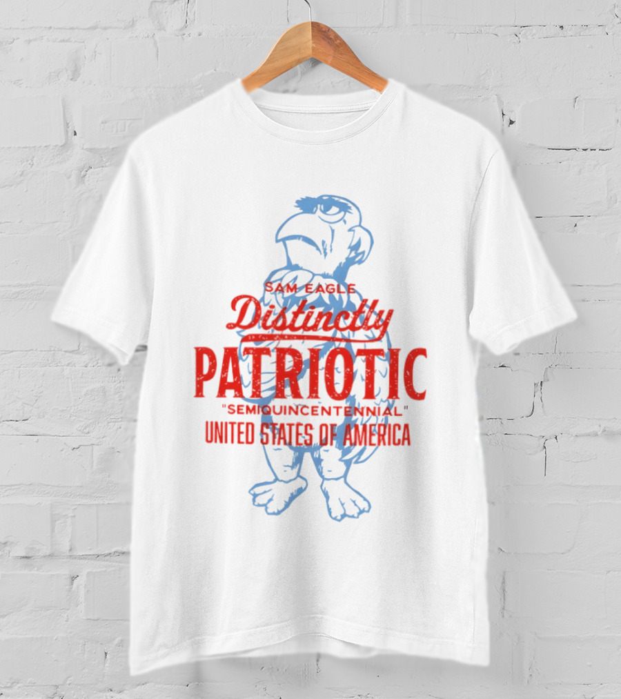 Sam Eagle Distinctly Patriotic Semiquincentennial United States Of America T-Shirt