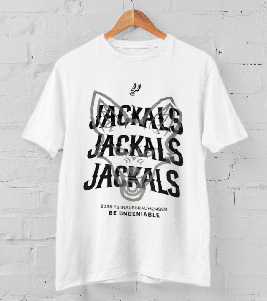 San Antonio Spurs Be Undeniable Jackal Jackals Inaugural Member 2025 26 T-Shirt