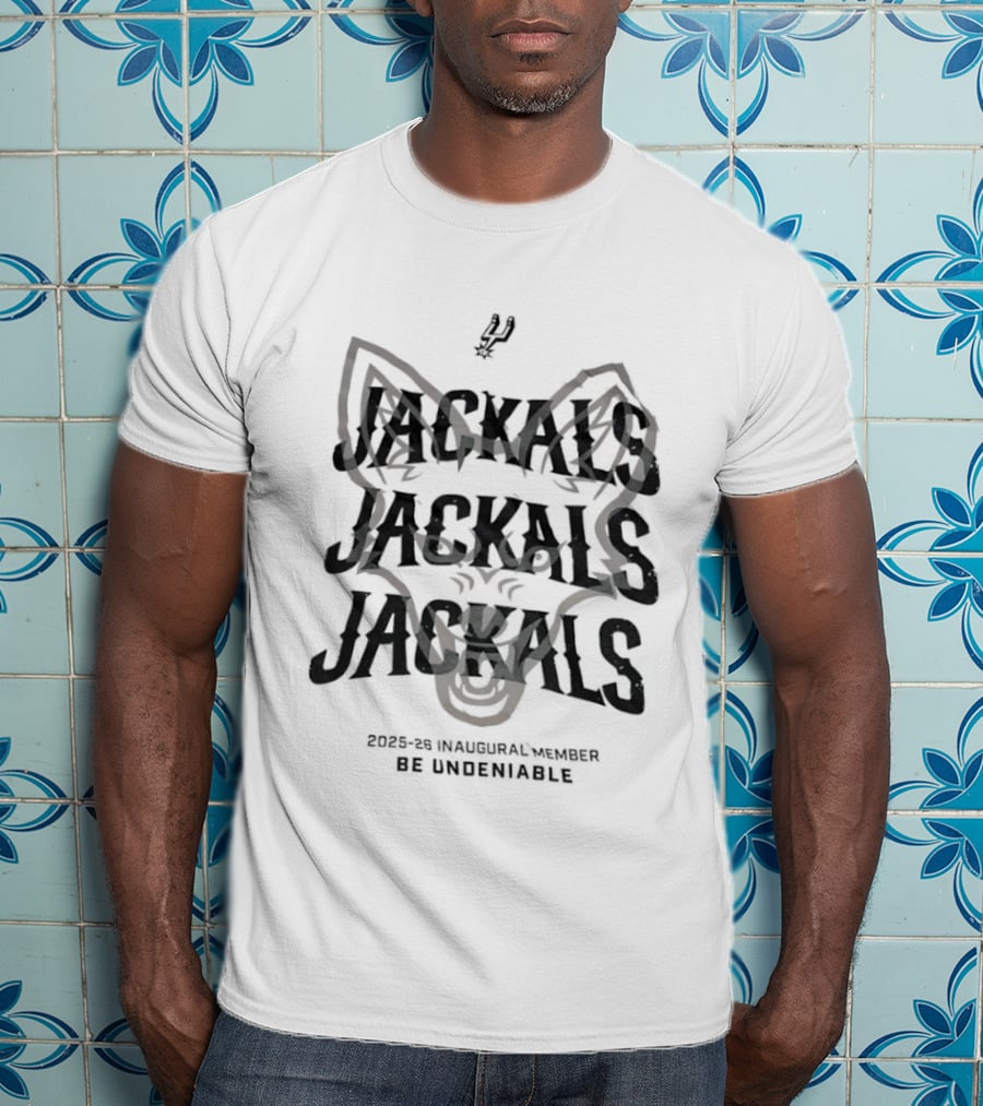 San Antonio Spurs Be Undeniable Jackal Jackals Inaugural Member 2025 26 T-Shirt