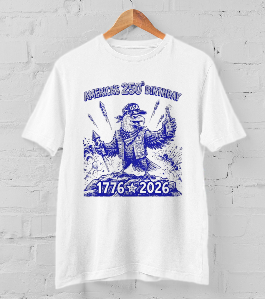 America's 250th Birthday Semiquincentennial Eagle 1776 2026 T-Shirt