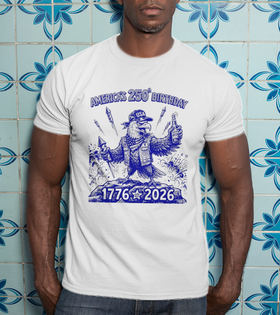 America's 250th Birthday Semiquincentennial Eagle 1776 2026 T-Shirt