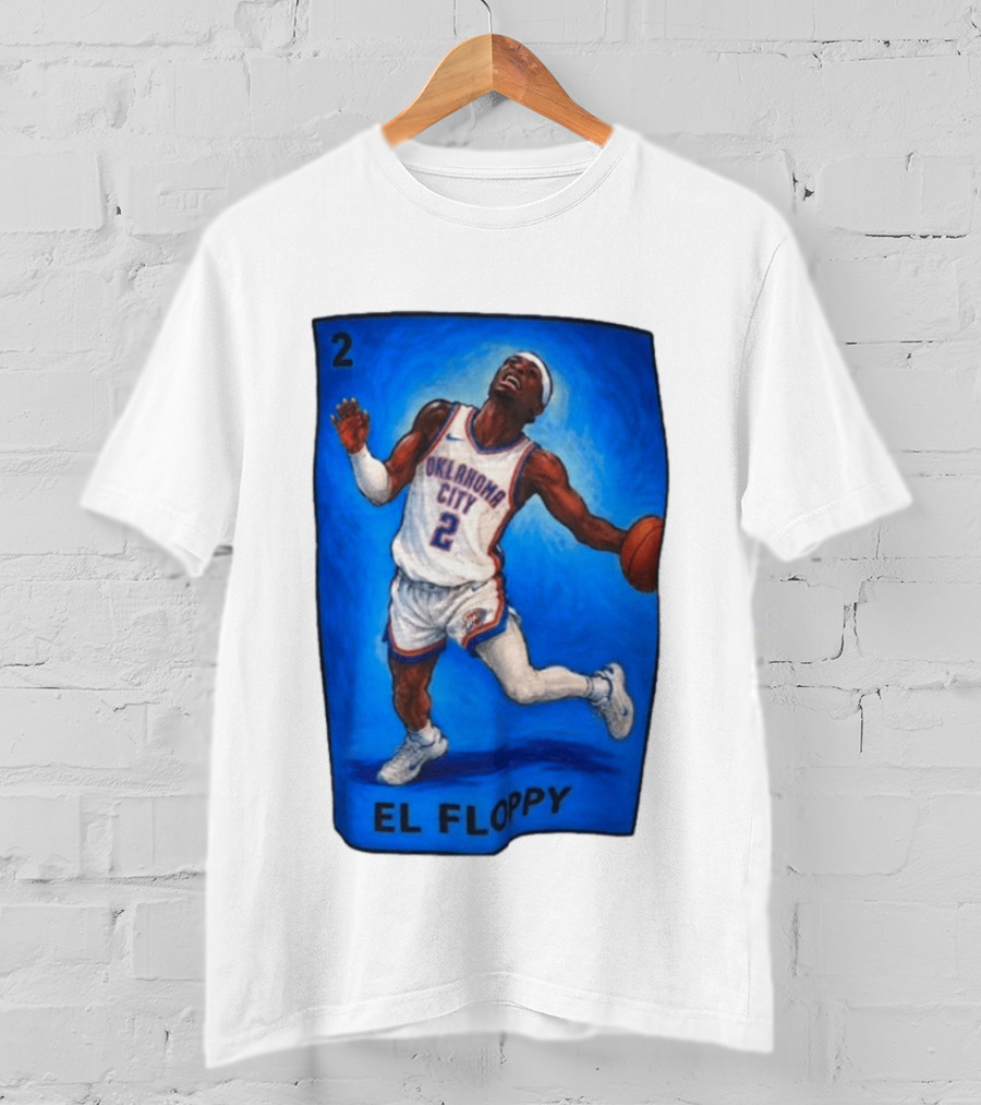 Shai Gilgeous Alexander Oklahoma City 2 El Floppy Basketball T-Shirt